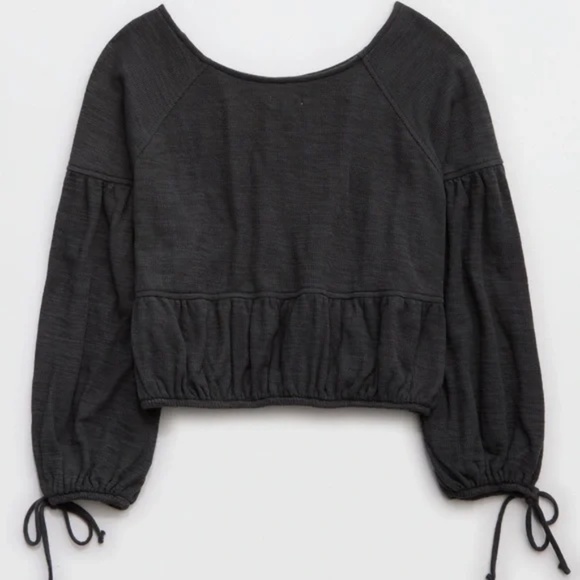 Aerie Endless Summer Cropped Sweatshirt - Picture 4 of 9